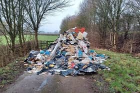The 20,000-tonne pile of rubbish fly-tipped at East Goscote earlier this year