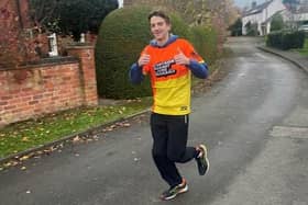 Jono Hedley pictured during a training session for his gruelling challenge