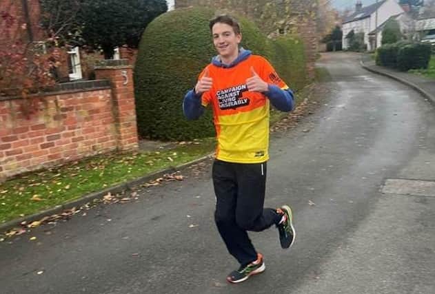 Jono Hedley pictured during a training session for his gruelling challenge