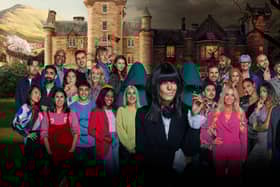 Claudia Winkleman with The Traitors series three contestants