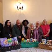 Volunteers pictured at the launch of the new rural food hub opens at Asfordby