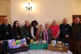 Volunteers pictured at the launch of the new rural food hub opens at Asfordby