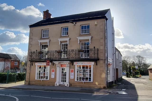 Digby House, on Burton Street - now occupied by Newton Fallowell estate agents and which has a rich history in Melton Mowbray including links with royalty