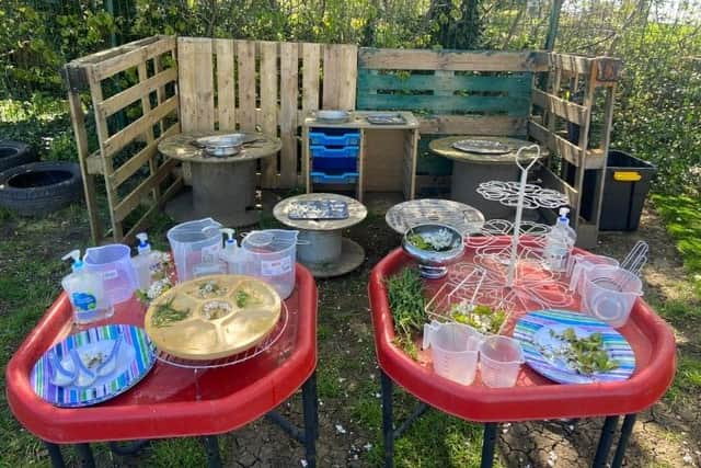 The Potion Station set up as part of Great Play sessions