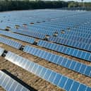 A solar farm - a large one is planned like this at Wymeswold