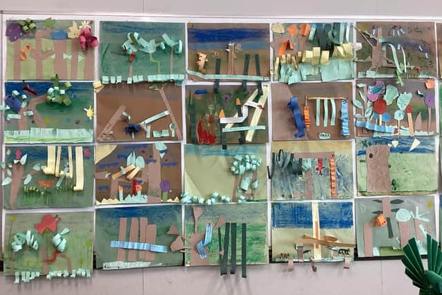 Artwork produced by Sherard Primary School pupils