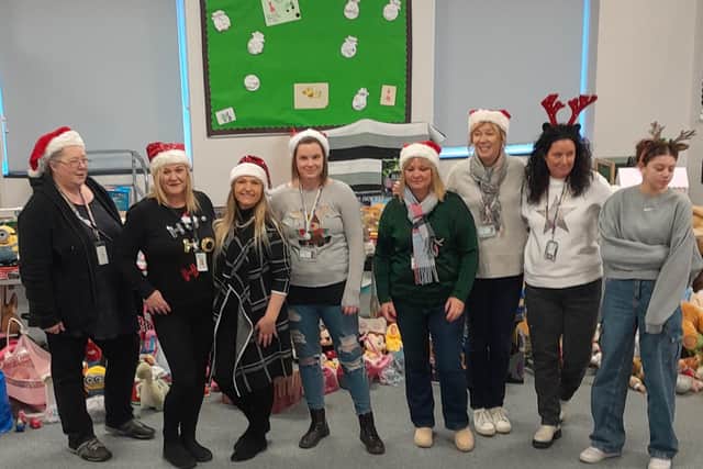 Lisa Godber and her fellow volunteers who coordinated Christmas toy donations this year in Melton