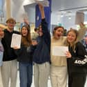 MV16 students celebrate on A-level results day