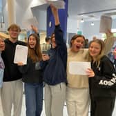 MV16 students celebrate on A-level results day