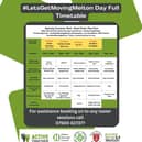 Let's Get Moving Melton programme of activities this Sunday