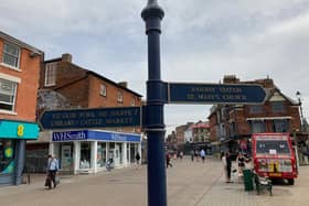 Street signs at Melton's Market Place