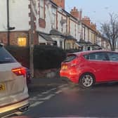Traffic tailbacks this morning caused by the emergency closure of Thorpe Road