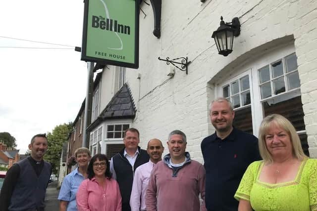 Some of the members of the Friends of The Bell community group