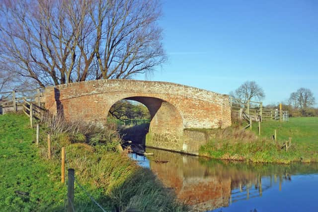 Hoby bridge, one of the locations on the Melton Navigation