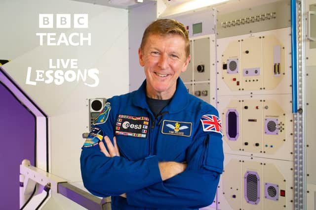 Join Tim Peake for a BBC Teach Space Live Lesson