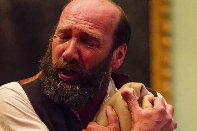 Gerald Dickens performing Doctor Marigold, a short story written by his great-great-grandfather, Charles Dickens