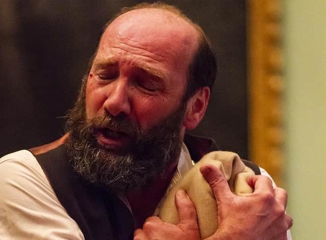 Gerald Dickens performing Doctor Marigold, a short story written by his great-great-grandfather, Charles Dickens