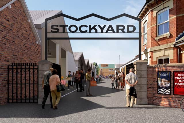 An artist's impression of the Scalford Road entrance to the revamped Stockyard. Credit: Greig & Stephenson Architects (GSA).