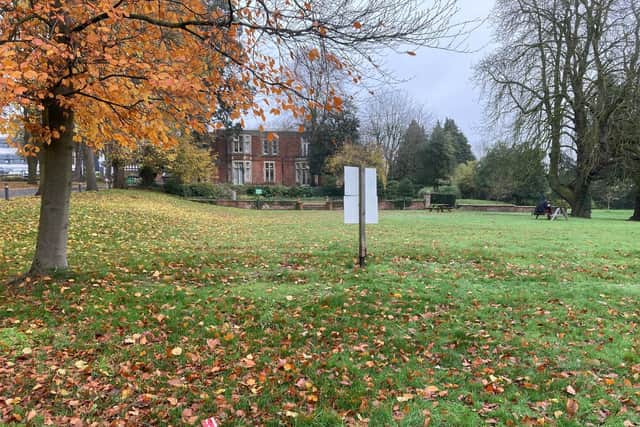 The site of plans for a dementia care home and apartments in the grounds of Pera