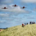 The Red Arrows as they headed to Southport Air Show.