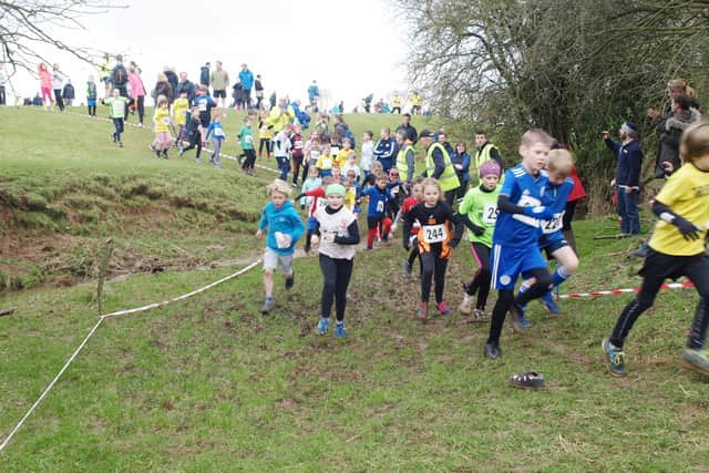 Action from the Thrussington Fun Run in 2020