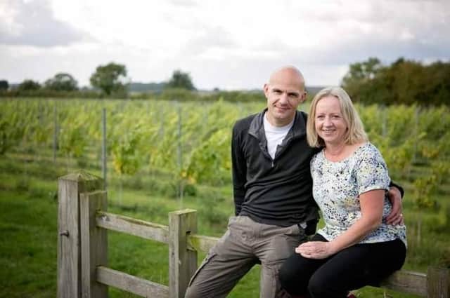 Helenka and William Brown, who are preparing to host a wine tasting fayre at Hickling Pastures
