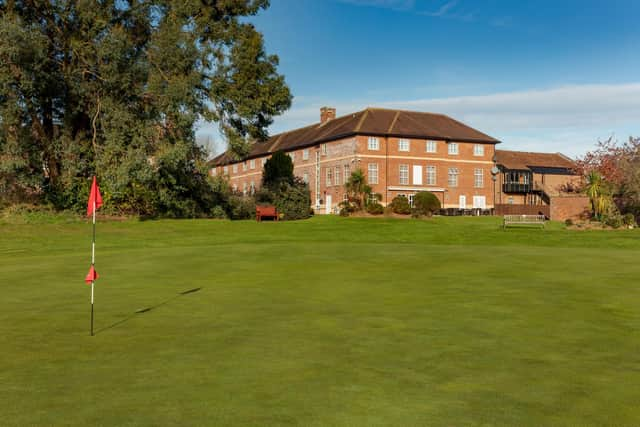 The picturesque 18th green with the welcoming sight of the hotel in the background. Image: Pellier Photography