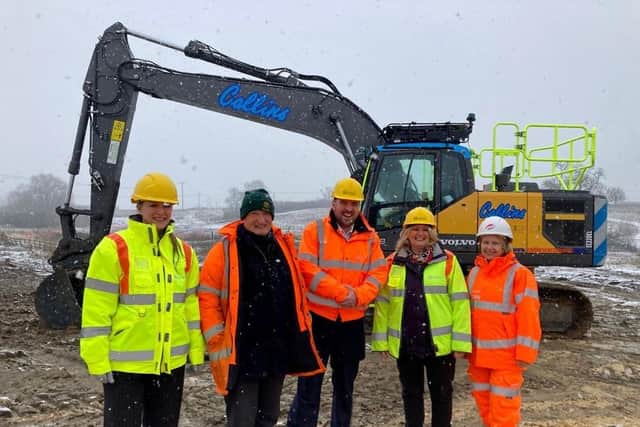 Road Minister Richard Holden in Melton to see work start on town's partial bypass at the old Sysonby Farm site