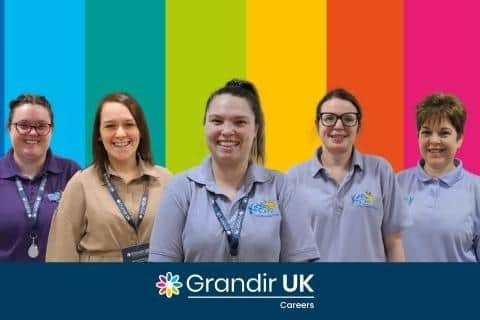 A banner image of Grandir UK staff to celebrate the Great Place to Work accreditation