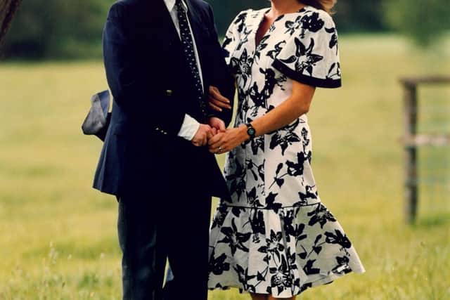 The Duke and Duchess of Rutland pictured early in their relationship