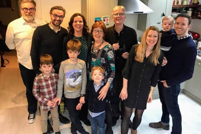Brenda Smith pictured with members of her family