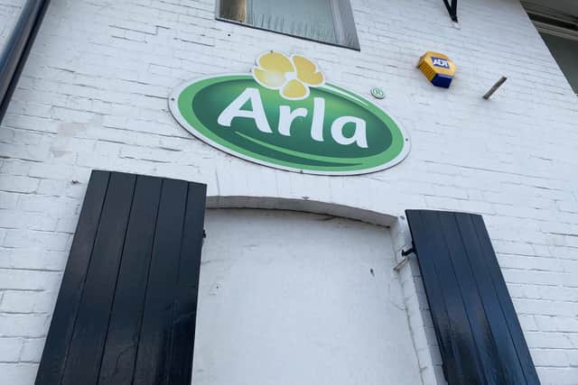 The Arla Melton Mowbray Creamery in Thorpe End
