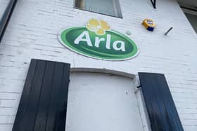 The Arla Melton Mowbray Creamery in Thorpe End