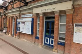 The exterior of the vacant cafe unit at Melton railway station
