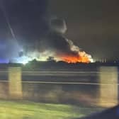 A resident's photo of Monday's Melton Airfield fire