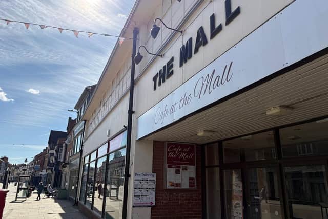 The Mall shopping precinct in Melton Mowbray which is currently vacant