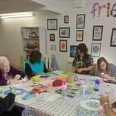 An art session organised at the Pepper's - A Safe Place centre