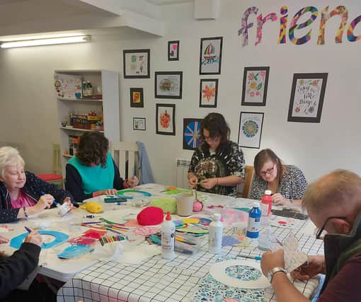 An art session organised at the Pepper's - A Safe Place centre
