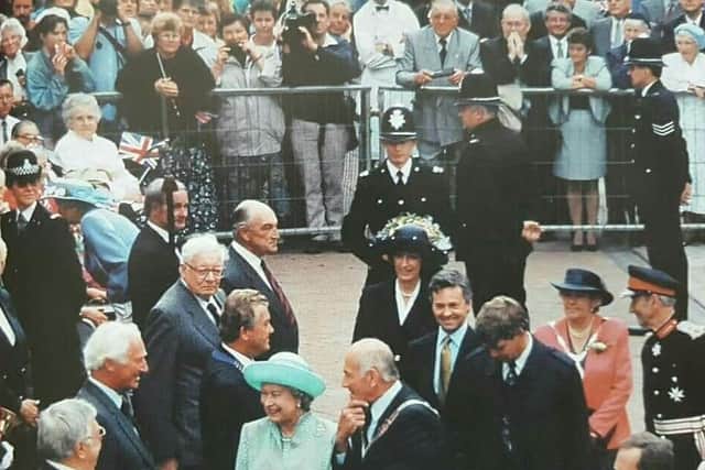 The Queen's visit to Melton Mowbray in 1996