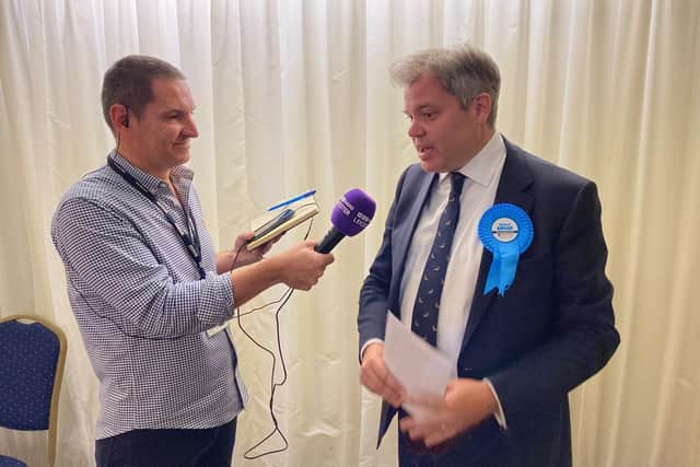 New Melton & Syston MP Edward Argar is interviewed by Radio Leicester