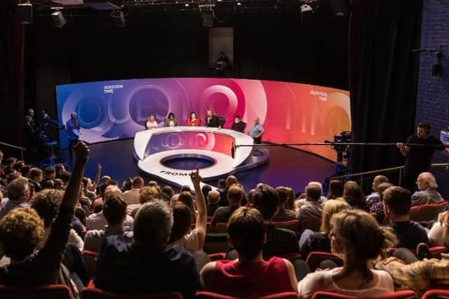 A previous edition of Question Time being filmed