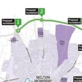 The northern section of the approved route for Melton's partial bypass