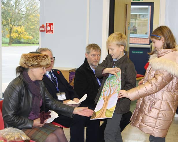 The children presented a special card and gifts as a "thank you" for all of Francesca's hard work and time.