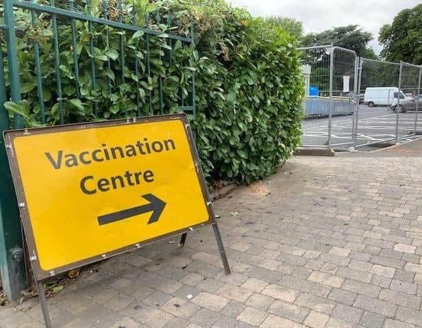 A sign at the former Melton Covid vaccination centre