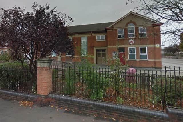 Brownlow Primary School, which has closed for two days following last week's storm IMAGE Google StreetView