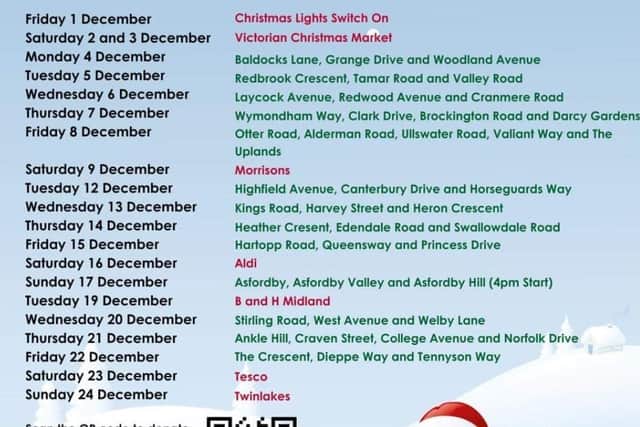 All the dates and routes for this year's Melton Mowbray Santa tours with Trumpton