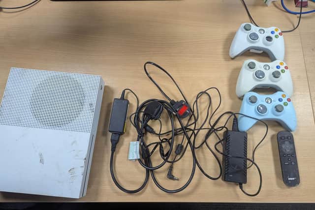 Some of the items recovered after a suspected thief was chased through Melton and arrested