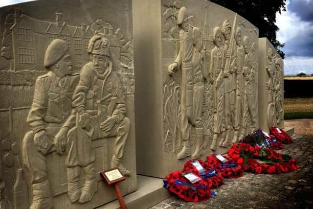 The memorial dedicated to the 10th Battalion, the Parachute Regiment, and the sacrifices they made at the Battle of Arnhem