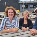 Hidden Food Tours founders Charla Forinton (left) and Matt Hall with the Food Programme’s presenter Sheila Dillon