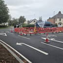 Work taking place this week to remove the junction at Queniborough Image: Councillor James Poland.